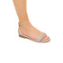 Sandali bassi beige con fascia effetto intrecciato Swish Jeans, Donna, SKU w041000315, Immagine 0